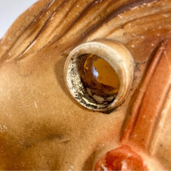 Vintage Plastic Horse with Colorful Saddle 13” Tall - Picture 13 of 16